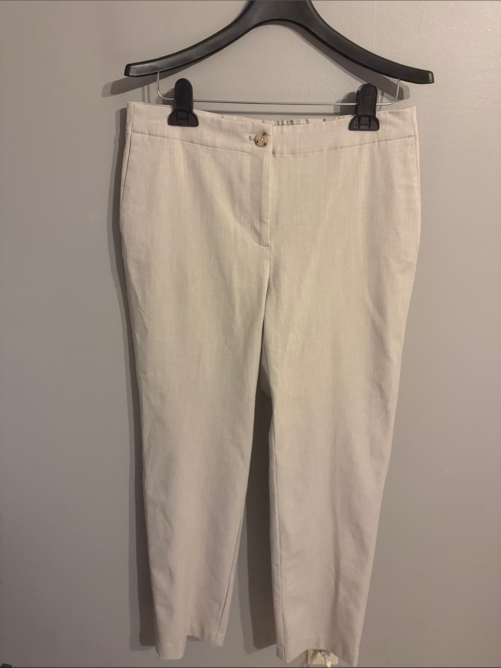 J. Jill slim-leg trousers. Tan. Size 8.